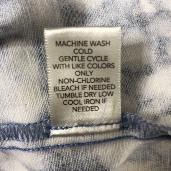 Cj BANKS - 100% Cotton Blue, Cream, Tan & White Button Front Jacket - Size 5X - Picture 8 of 8